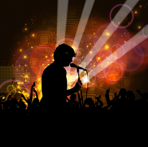 Concert afbeelding achtergrond - Vector, afbeelding