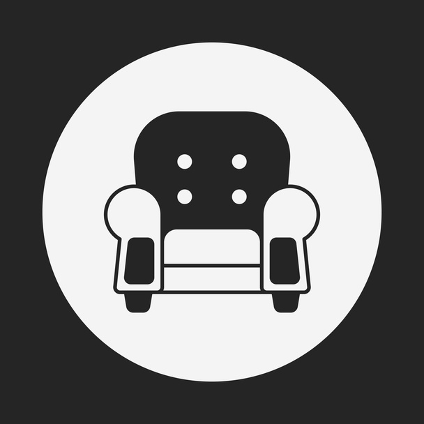 chair icon - Vector, afbeelding