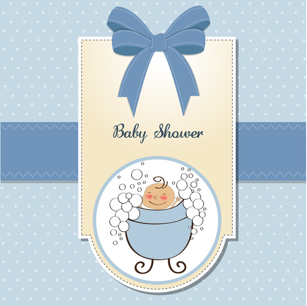cartão romântico do chuveiro do bebê - Foto, Imagem