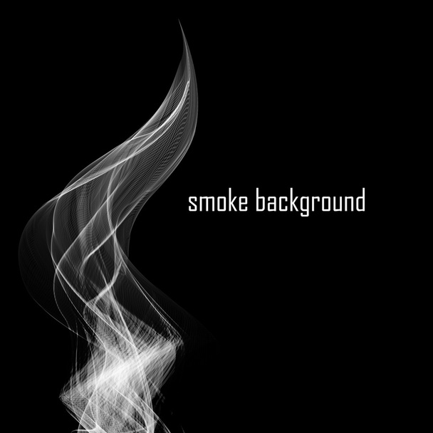 abstracte rook geïsoleerd op zwart. vectorillustratie. EPS 10 - Vector, afbeelding