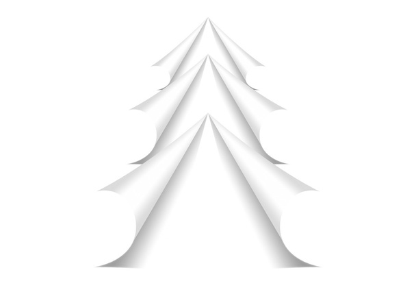 Kerstboom formulier - Foto, afbeelding