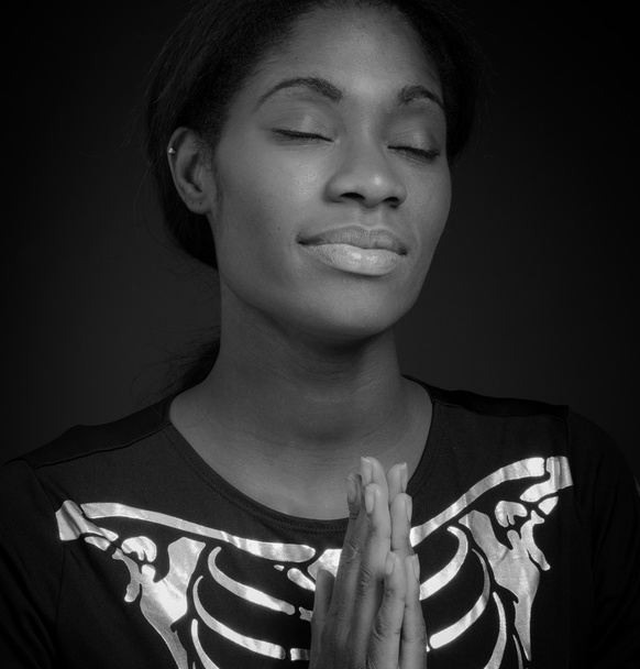 Model se modlí nebo si přejí - Fotografie, Obrázek