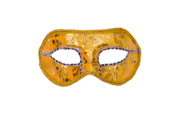 Máscara de carnaval en blanco
 - Foto, Imagen