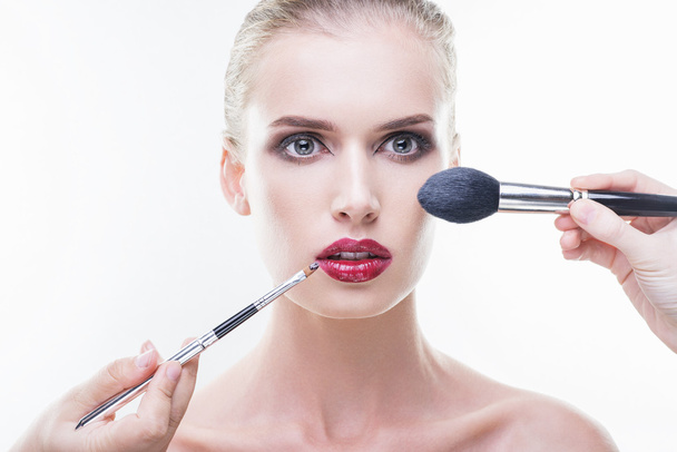 makeup artist at work - Foto, Imagem