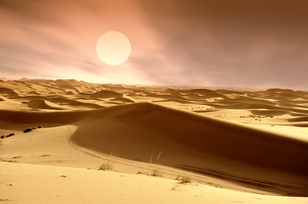 砂漠の砂丘 - 写真・画像