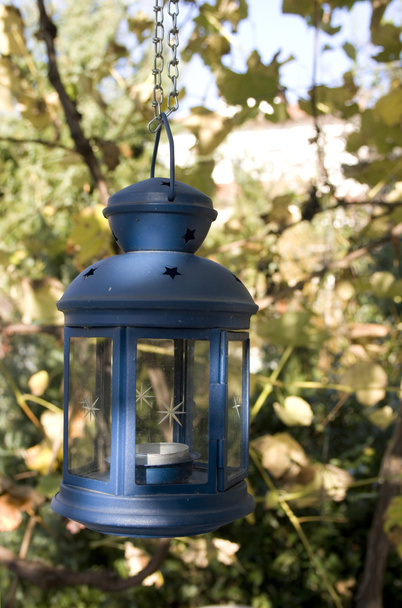 Blue lantern - Photo, Image