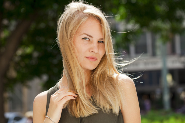 Young beautiful blonde woman  - Fotó, kép