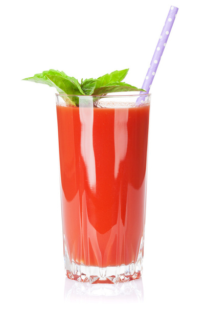Fresh vegetable smoothie. Tomato juice - Photo, Image