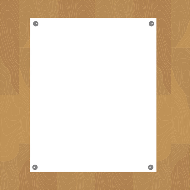 Mock up of a blank paper sheet - Vector, Image