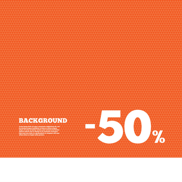 50 percent discount sign - Вектор,изображение