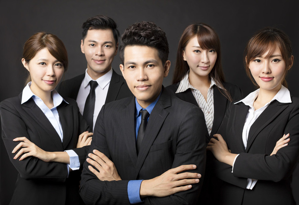 jonge zakenman met succesvolle business team  - Foto, afbeelding