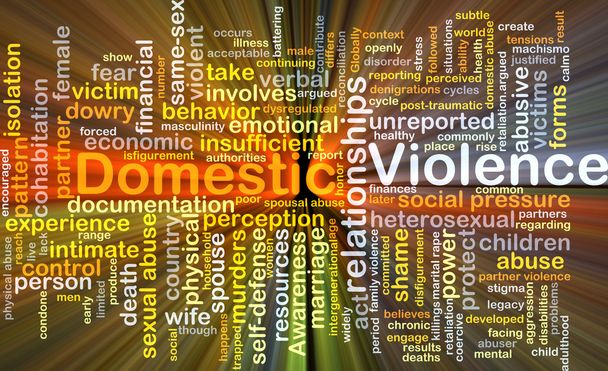 Hintergrundkonzept für häusliche Gewalt glüht - Foto, Bild