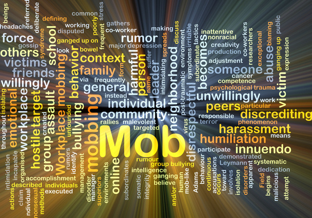 Mob háttér koncepció izzó - Fotó, kép