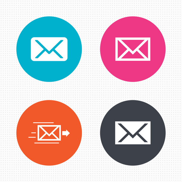 Mail envelope icons. Message symbols. - Vector, imagen
