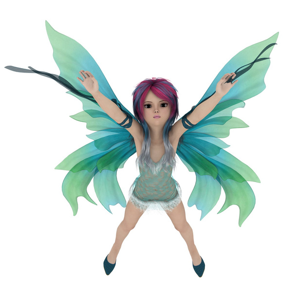 3D CG rendering of a fairy - Fotoğraf, Görsel