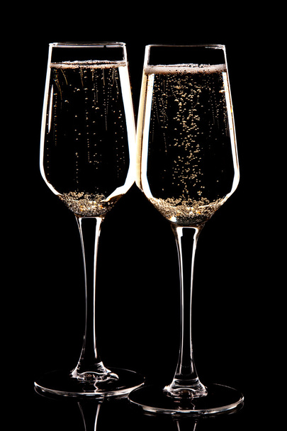 Pair of champagne glasses - Фото, зображення