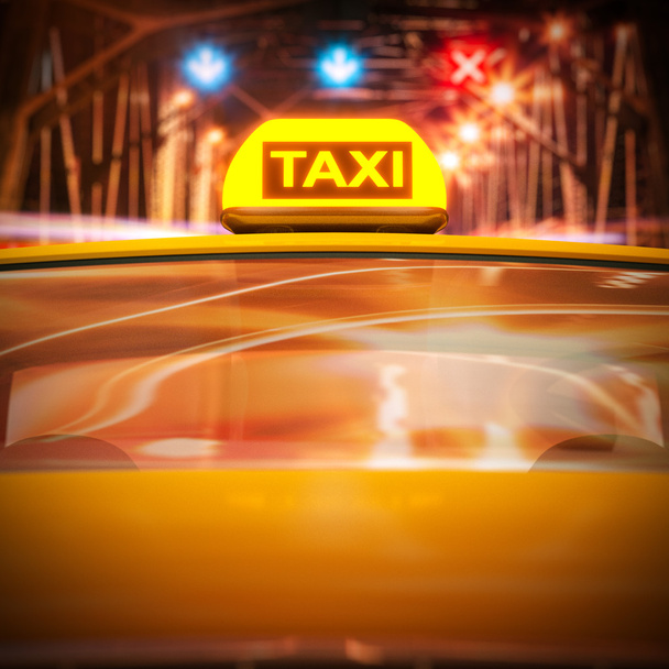 Taxi. - Foto, afbeelding
