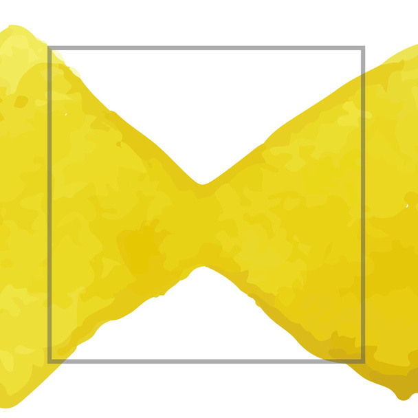 黄色の要約水彩はがき、招待状などの描かれた背景を手します。 - ベクター画像