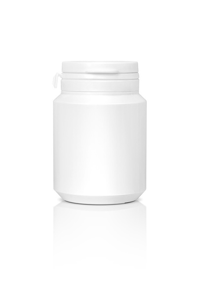 Blank packaging supplement product bottle isolated on white background - 写真・画像