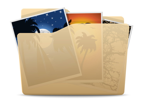 Pictures Folder Icon. - Vector, Image