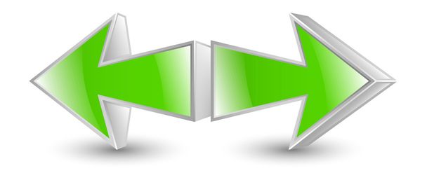 Green arrows icon. - Vector, Image