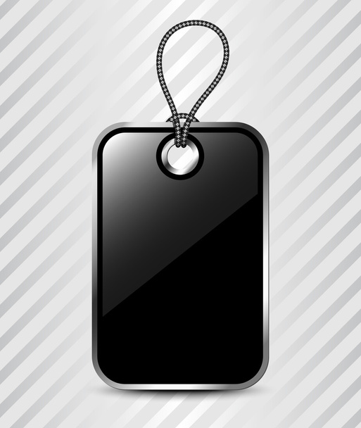 black tag illustration - Vector, Image