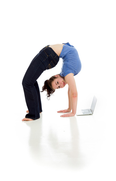 Torna, stretching laptop modell - Fotó, kép