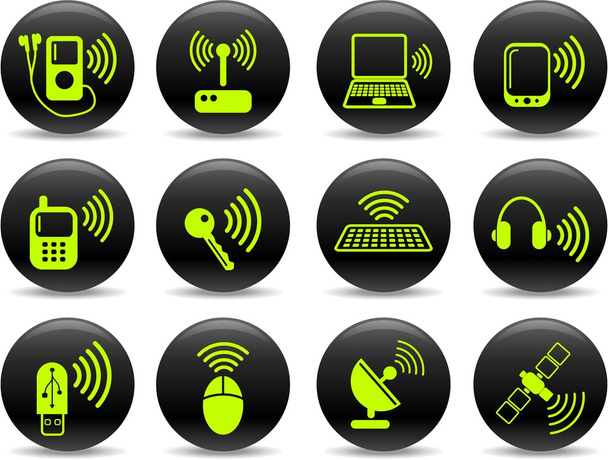 Wireless icons - Vector, imagen