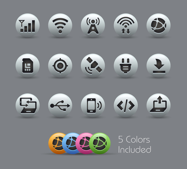 Connectivity Icons  -- Pearly Series - Вектор,изображение
