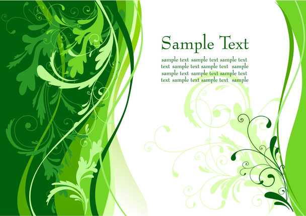 Floral background with copyspace - Vector, afbeelding