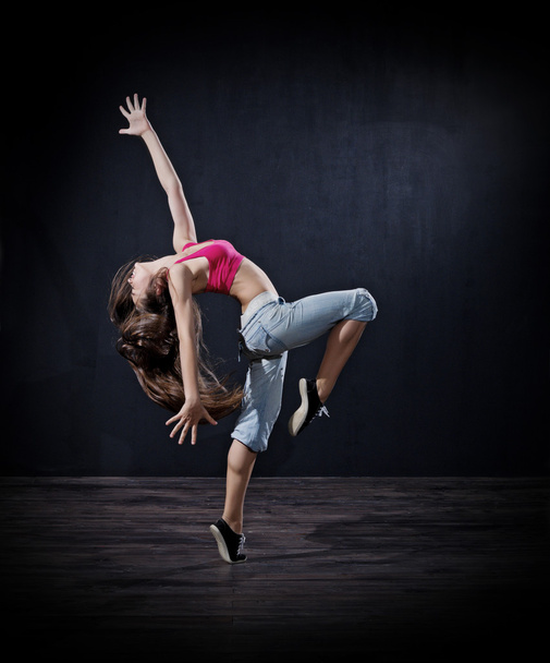 Modern dancer girl (dark ver) - Φωτογραφία, εικόνα