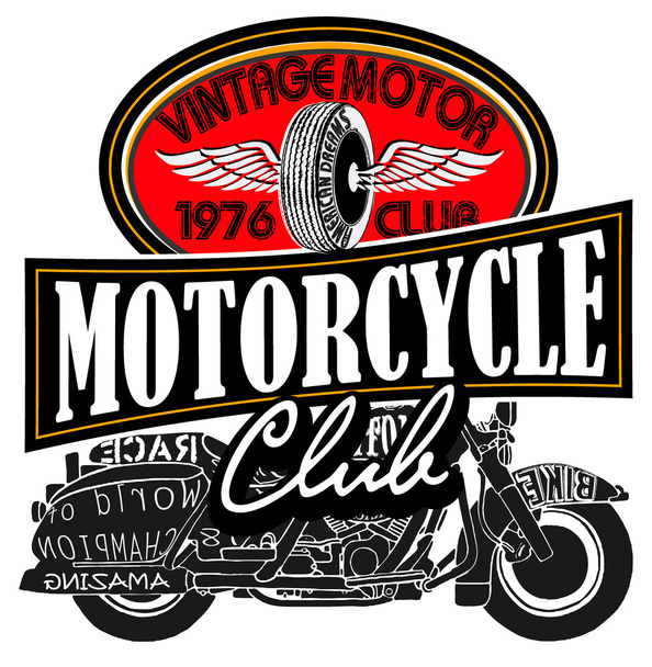 Vintage Motor Club Merkit
 - Vektori, kuva