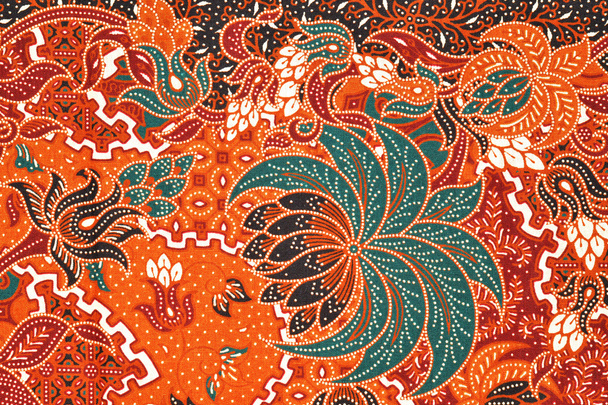 Het mooie van kunst Maleisische en Indonesische Batik patroon - Foto, afbeelding