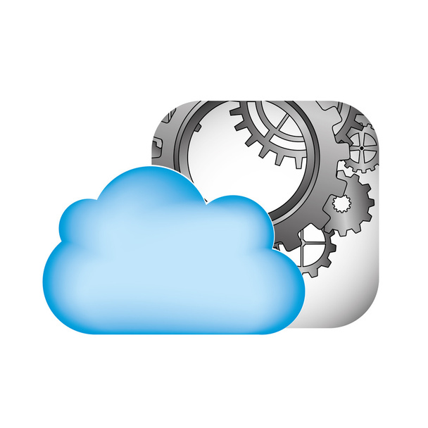 il cloud computing  - Vettoriali, immagini