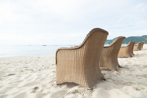 sillas en la playa - Foto, Imagen