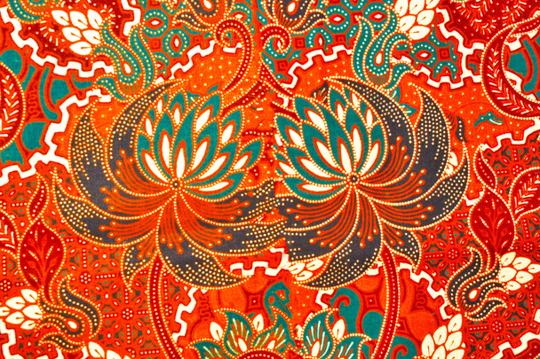 Kaunis taiteen Malesian ja Indonesian Batik kuvio
 - Valokuva, kuva