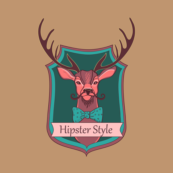 Vektori Hipsterin tyylinen logo
 - Vektori, kuva