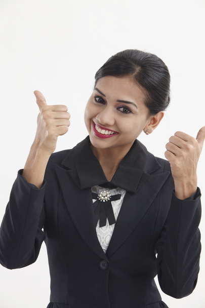 Indian woman with thumbs up - Photo, image