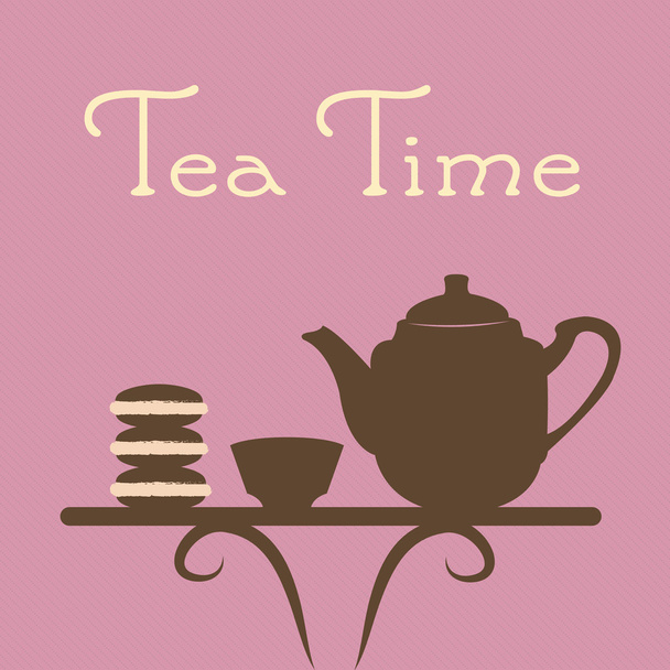 czas herbaty - Wektor, obraz