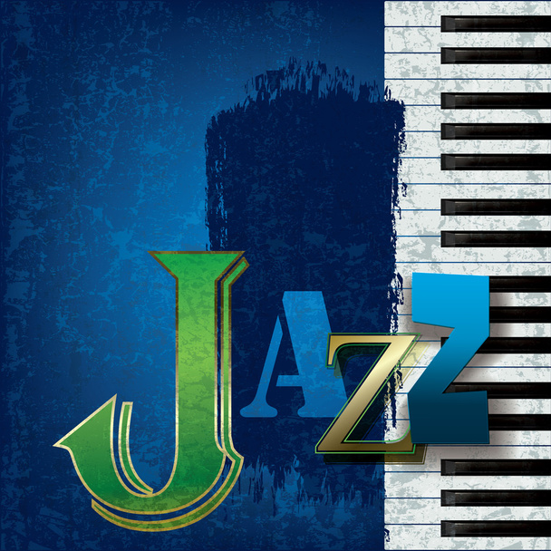 Abstract jazz music background - Vector, Image