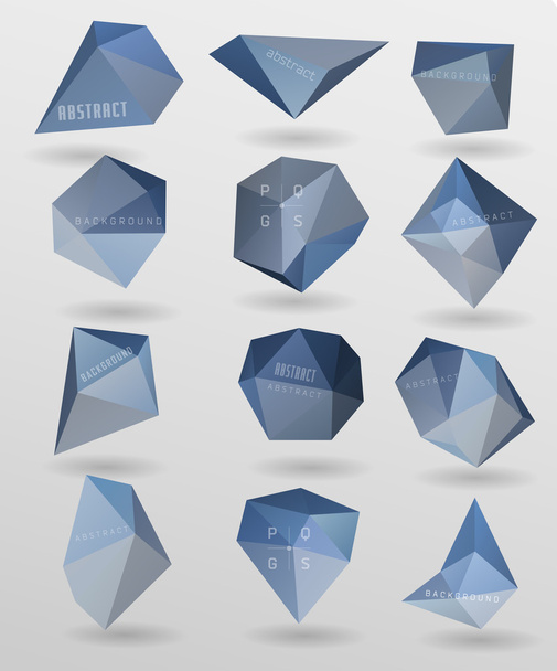 Abstract modern polygonal bubble, label website - Vector, Imagen