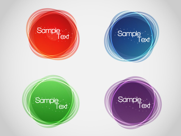 EPS10 Colorful Bubbles for Speech Vector Design - Vektor, Bild