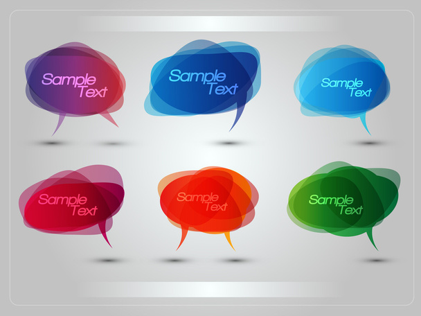 EPS10 Colorful Bubbles for Speech Vector Design - Vektor, kép
