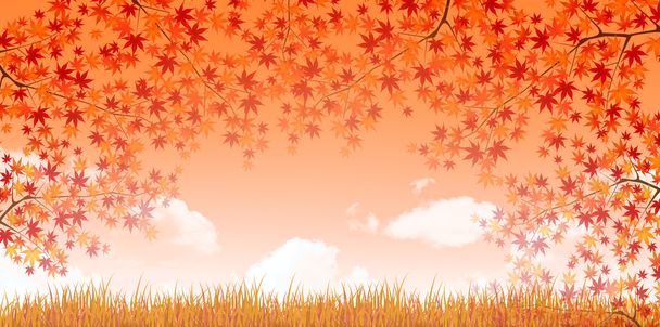 Maple foliage background - Vector, Image