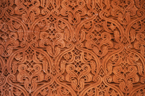 Detalu architektonicznego grobowców Saadytów w Marrakesz - Zdjęcie, obraz