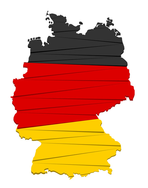 σύγχρονη σημαία Γερμανίας - Διάνυσμα, εικόνα