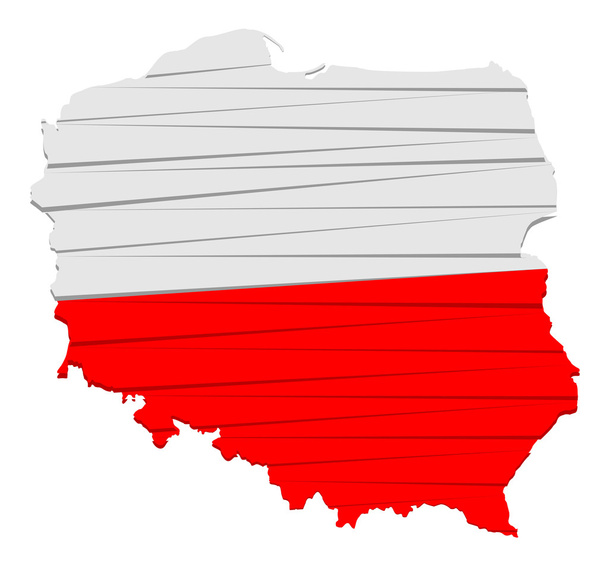 Vlajka Polsko - Vektor, obrázek