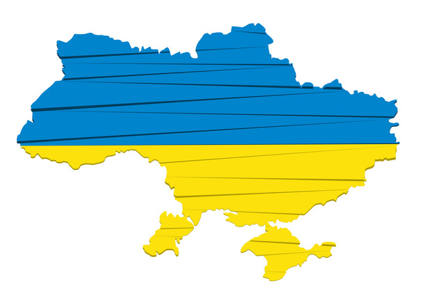 Bandera Ukraine
 - Vector, Imagen