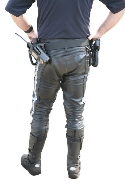 rendőr egyenruhát a motobike - Fotó, kép
