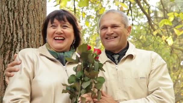 Merry Elderly Couple - Footage, Video